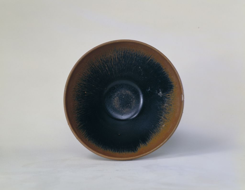 图片[2]-Jianyang kiln black glaze rabbit hair cup-China Archive